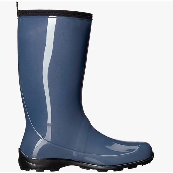 Kamik Womens Heidi Rain Boots 8 Blue NWT Rubber Wellies Tall - Picture 2 of 9